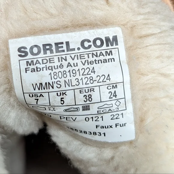 Sorel Kinetic Ankle Boots Waterproof Suede Tan Women's 7 - Picture 15 of 16